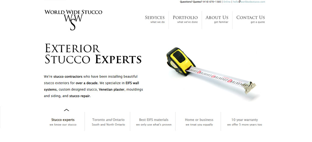 World Wide Stucco's Homepage