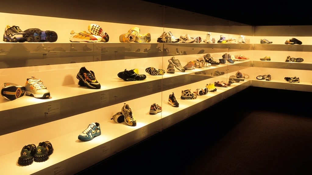 Check out interesting shoes at The Bata Shoe Museum