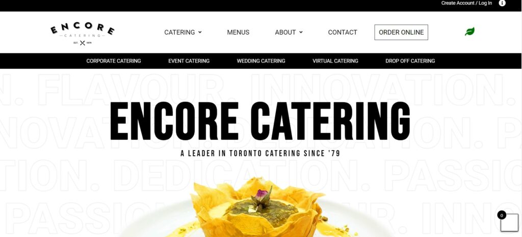 Encore Catering's Homepage