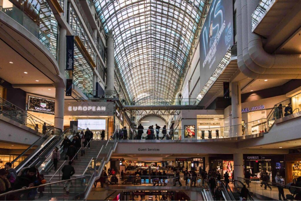 Go shopping at Eaton Centre