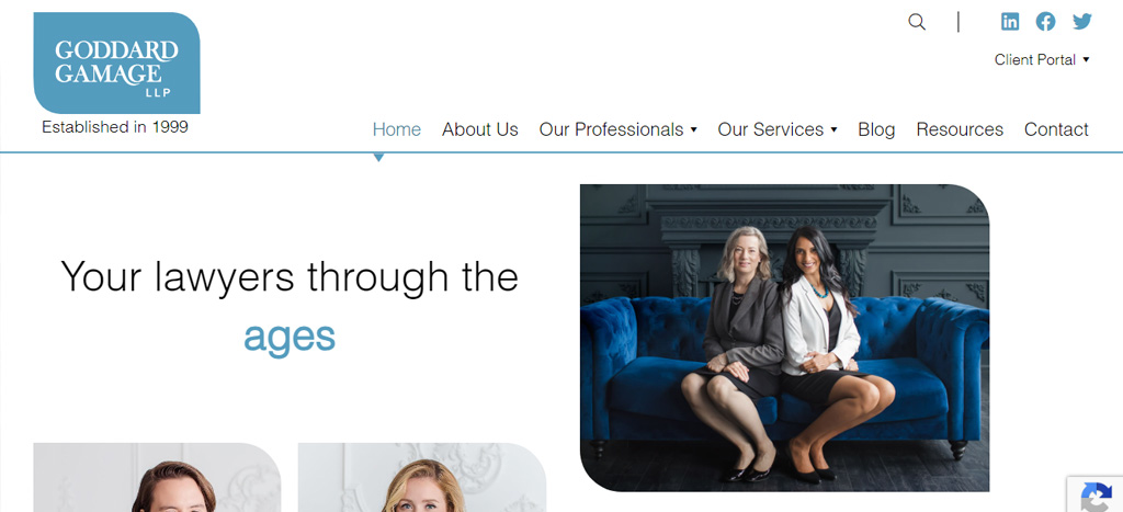 Goddard Gamage LLP's Homepage