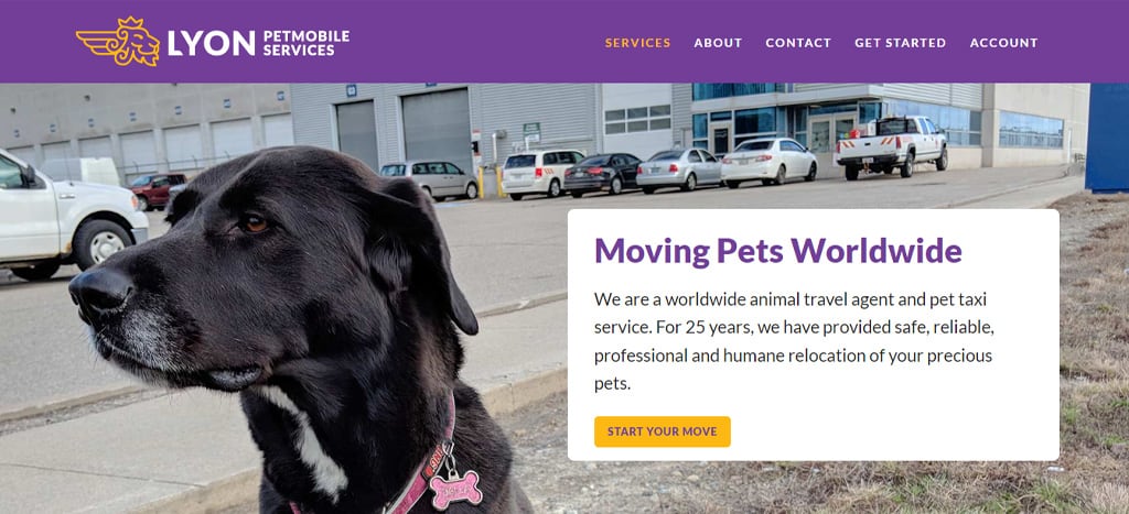Lyon Petmobile Services Homepage