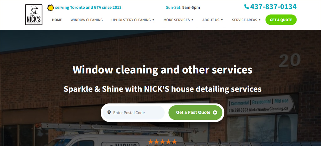 NICK'S Wiandow Cleaning's Homepage