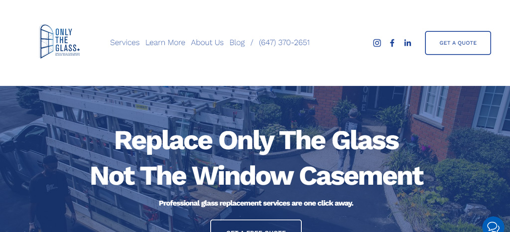 Only The Glass Homepage
