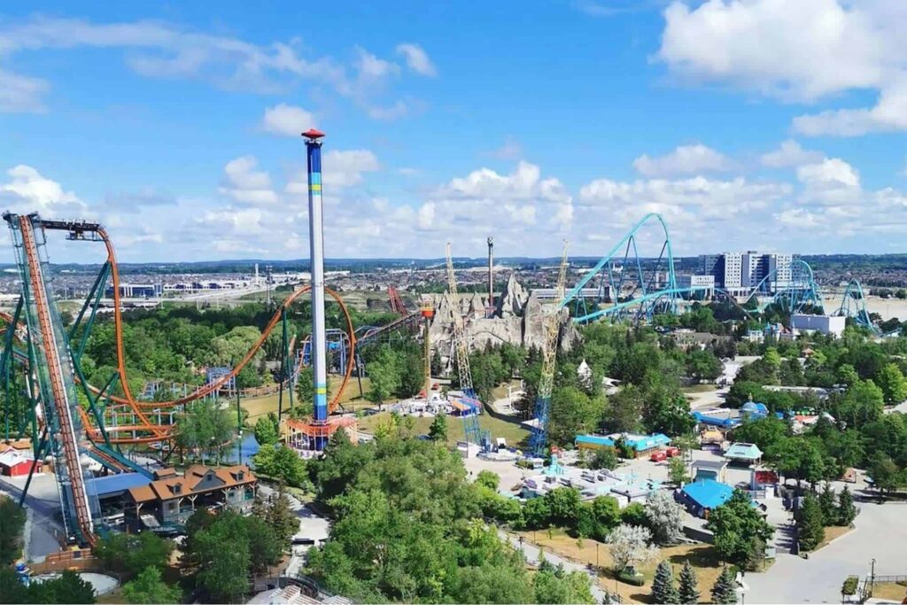 Ride the roller coasters at Canada’s Wonderland