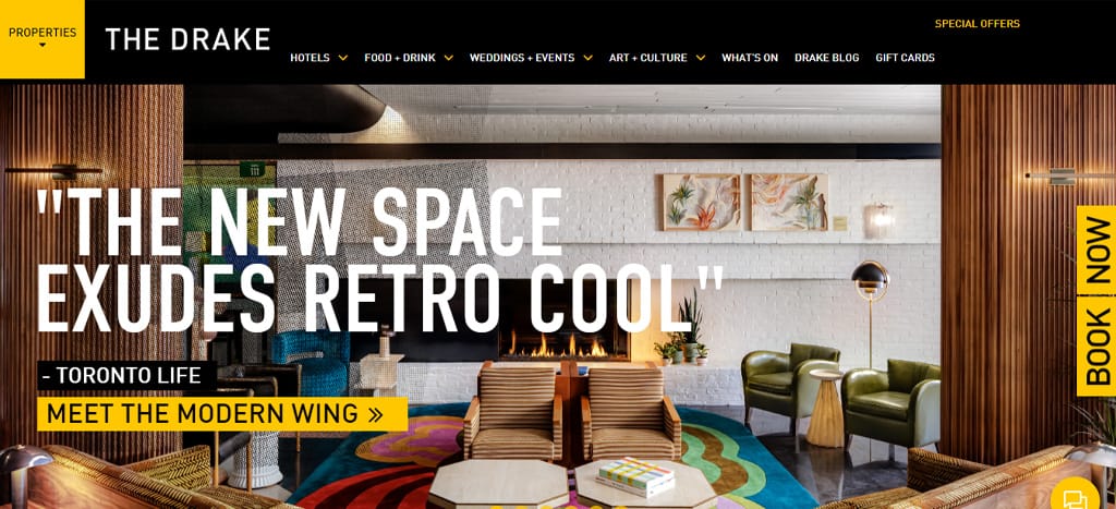 The Drake Hotel's Homepage