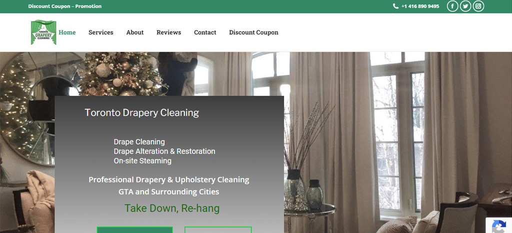 Toronto Drapery Cleaning's Homepage
