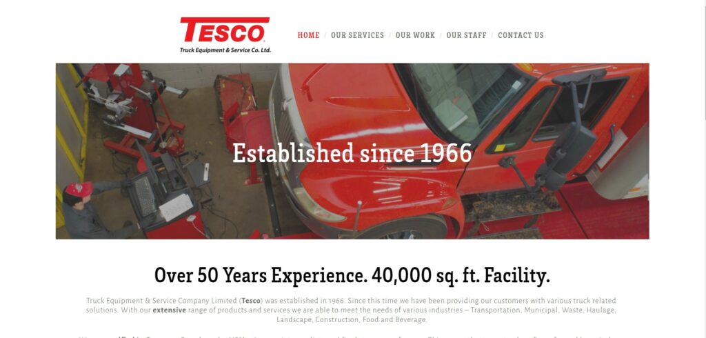 Truck Equipment & Service Co Ltd's Homepage