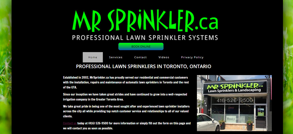 Mr Sprinkler.ca's Homepage