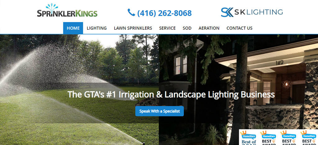 SprinklerKings Homepage