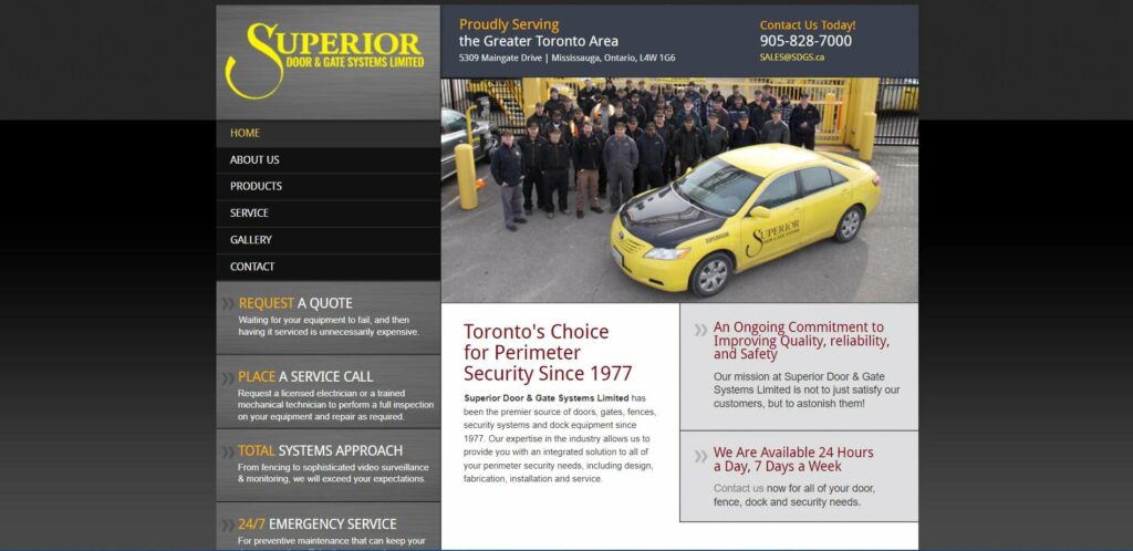 Superior Door & Gate Systems Homepage