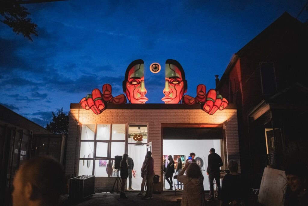 Admire visual art displays at Geary Art Crawl
