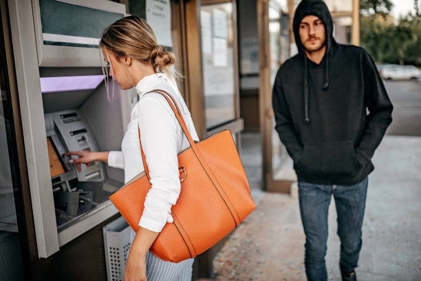 Avoid not being cautious around ATMs