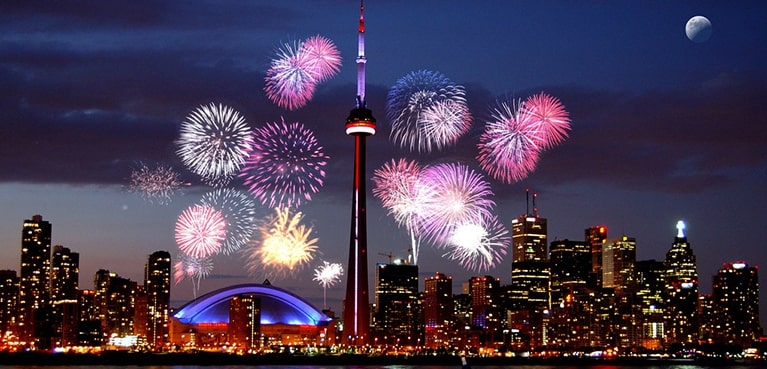 Explore Toronto's fireworks displays