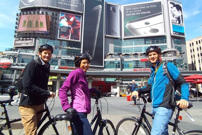 Explore downtown while on a bike tour