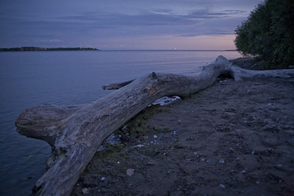 Go for a midnight stroll along Cherry Beach
