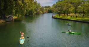 Go kayaking around Toronto Island’s canals