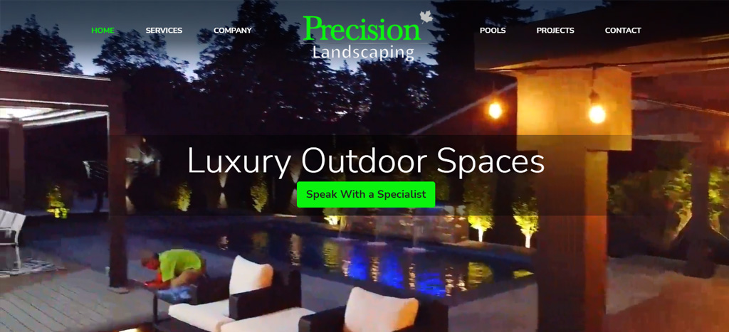 Precision Landscaping's Homepage