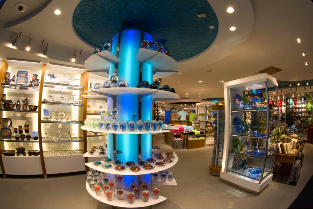 There is a gift shop