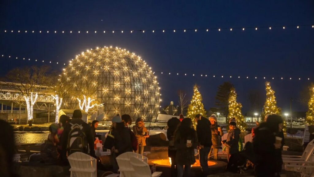 Watch a light show at Ontario Place