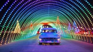Watch sparkly lights at Halloween Night of Lights