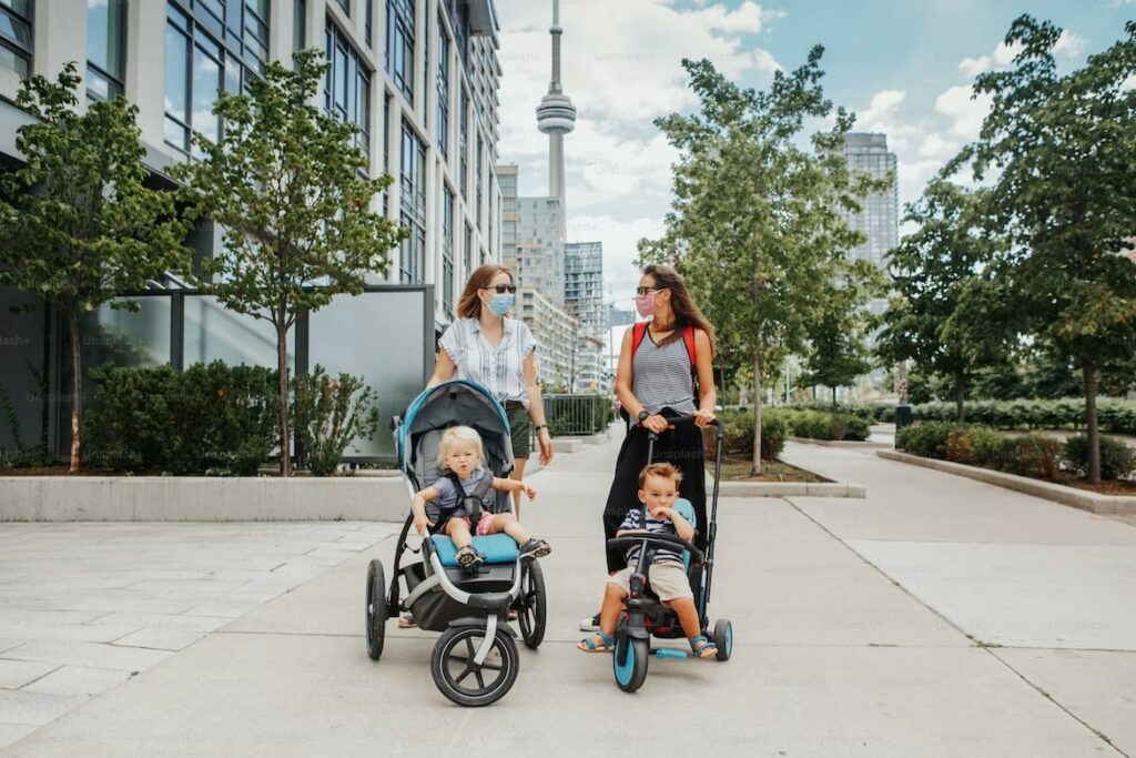 You can bring your strollers