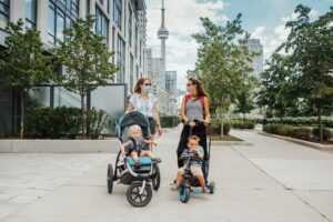 You can bring your strollers
