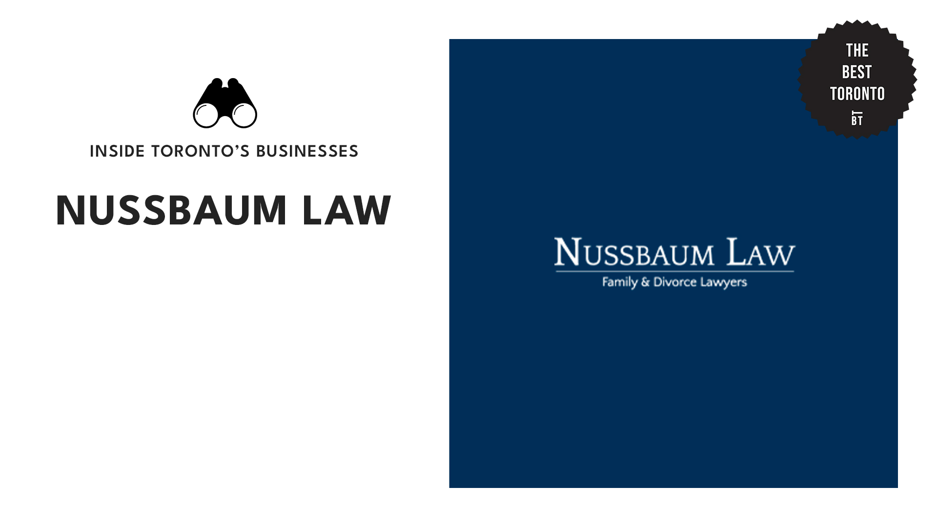 Family Law in Toronto with Barry Nussbaum
