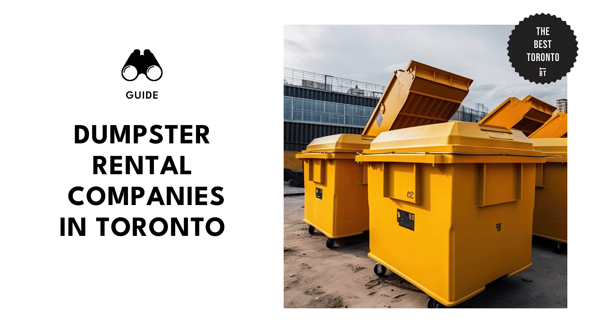 TOP 6 DUMPSTER RENTAL COMPANIES IN TORONTO