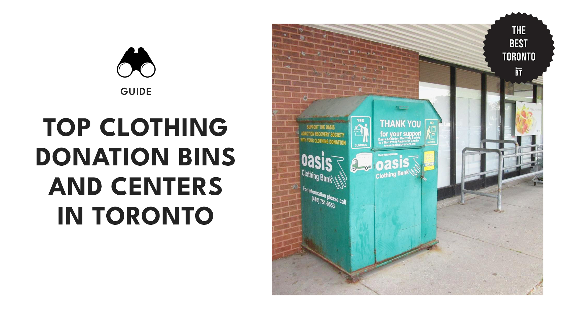 Top Clothing Donation Bins and Centers in Toronto