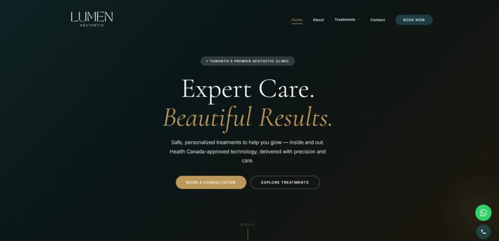lumen aesthetic homepage