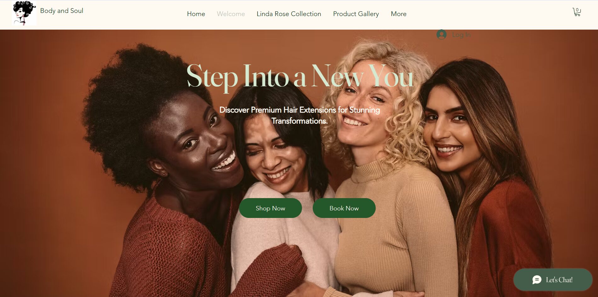Body And Soul Shop homepage