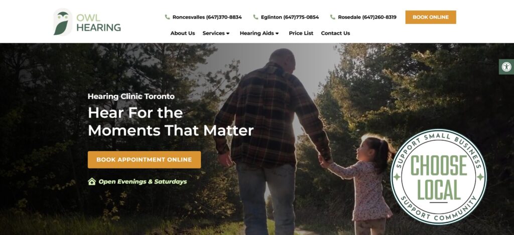 owl hearing homepage