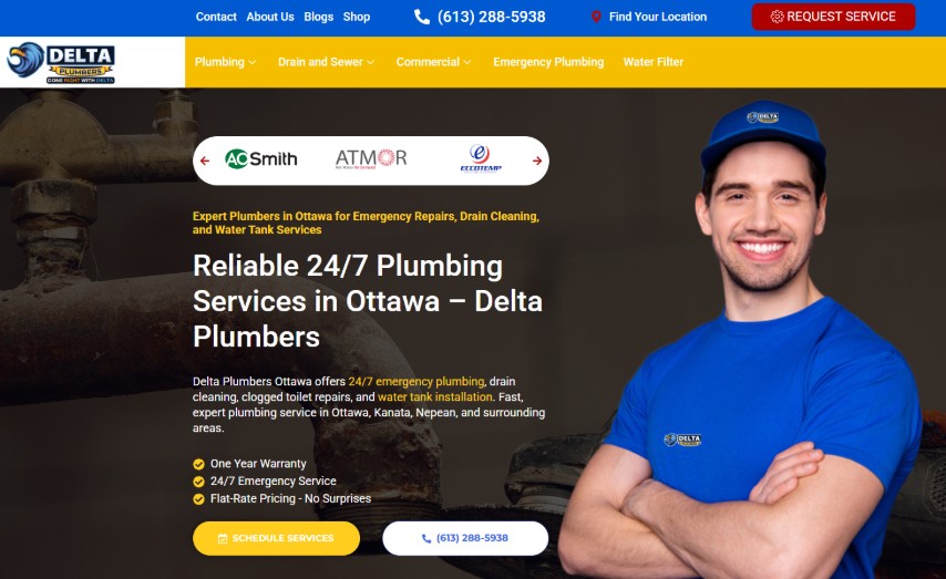 delta plumbers homepage