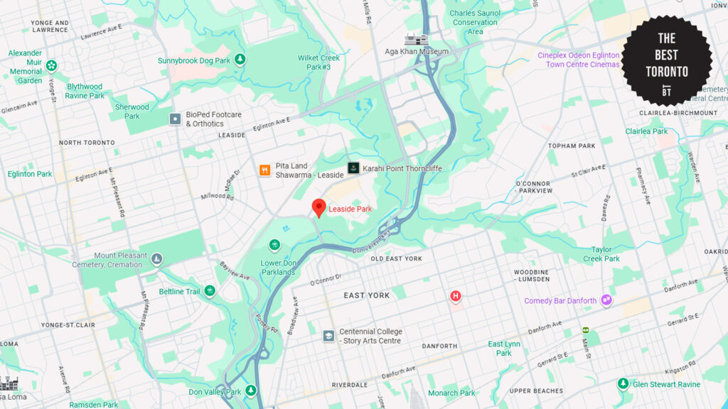 leaside-park-toronto-map