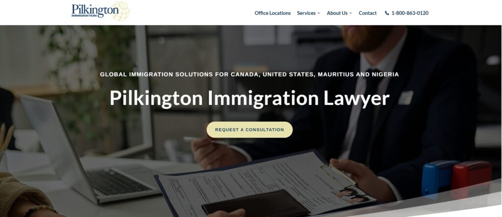 Pilkington Immigration homepage