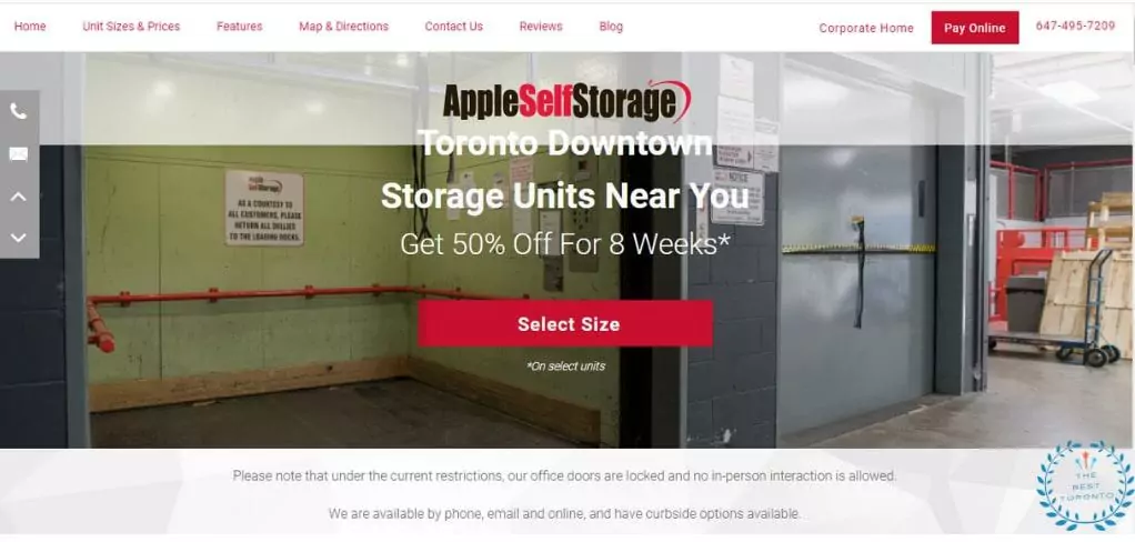 Apple Self Storage's Homepage