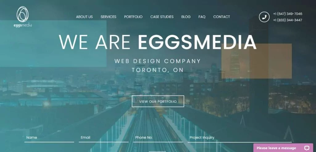 Eggs Media's Homepage