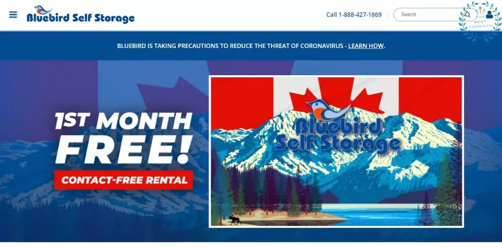 Bluebird Self Storage's Homepage