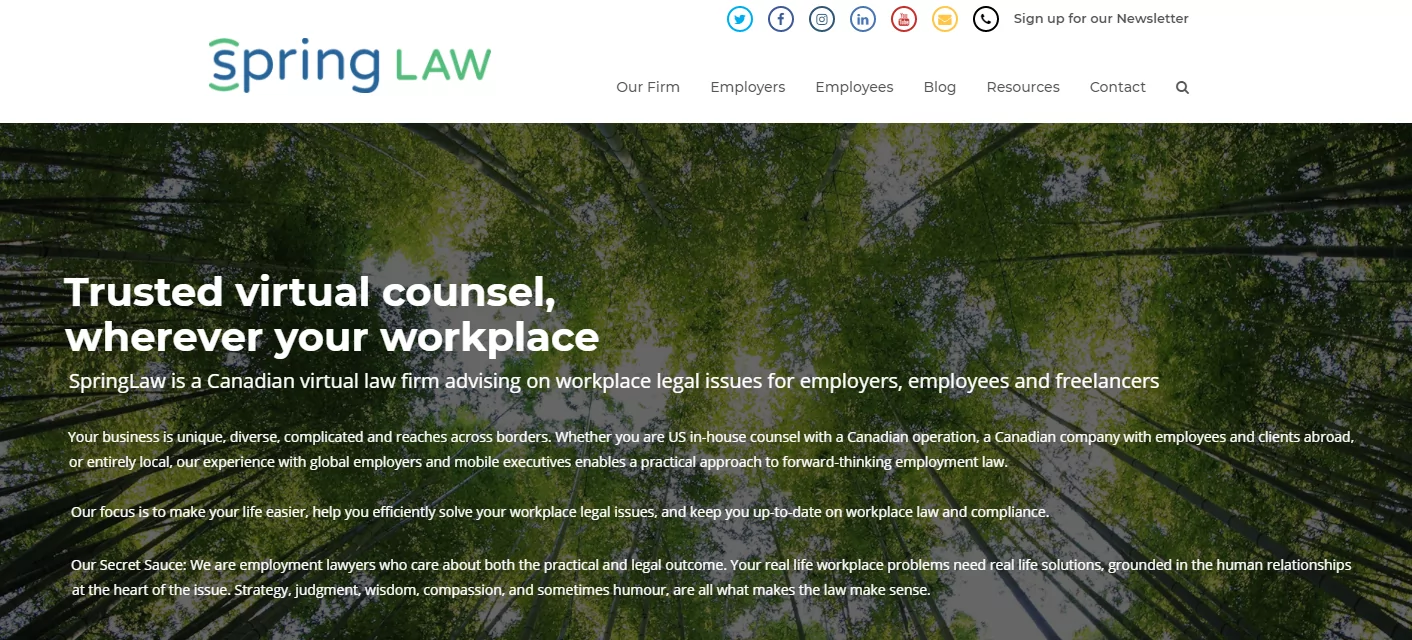 SpringLaw Homepage
