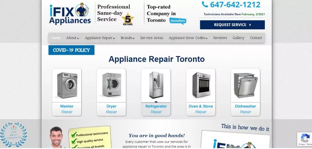 I-FIX Appliance Repair's Homepage