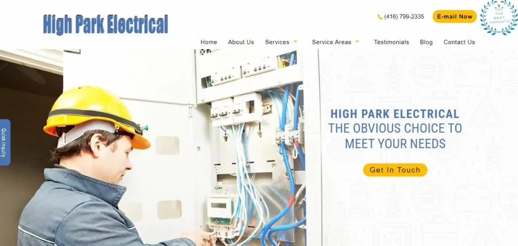 High Park Electrical's Homepage
