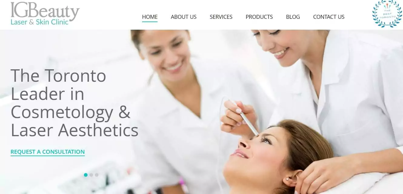 IGBeauty Laser & Skin Clinic's Homepage