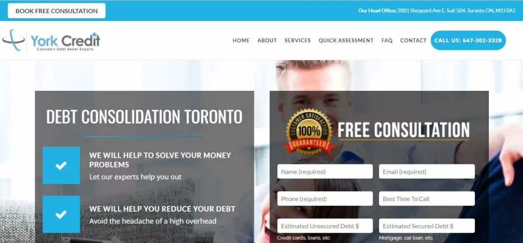 York Credit Services' Homepage