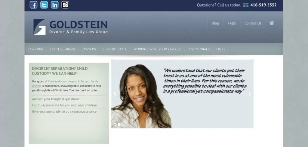 Goldstein Divorce & Family Law Group's Homepage