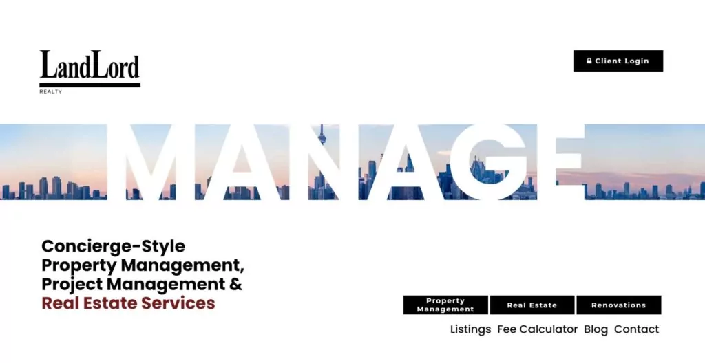 LandLord Property & Rental Management Inc.'s Homepage