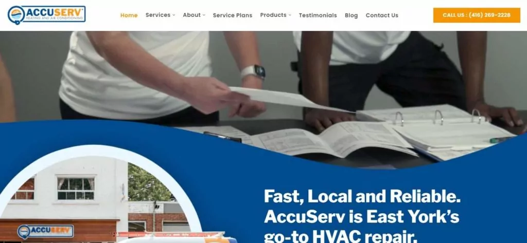 AccuServ Heating's Homepage