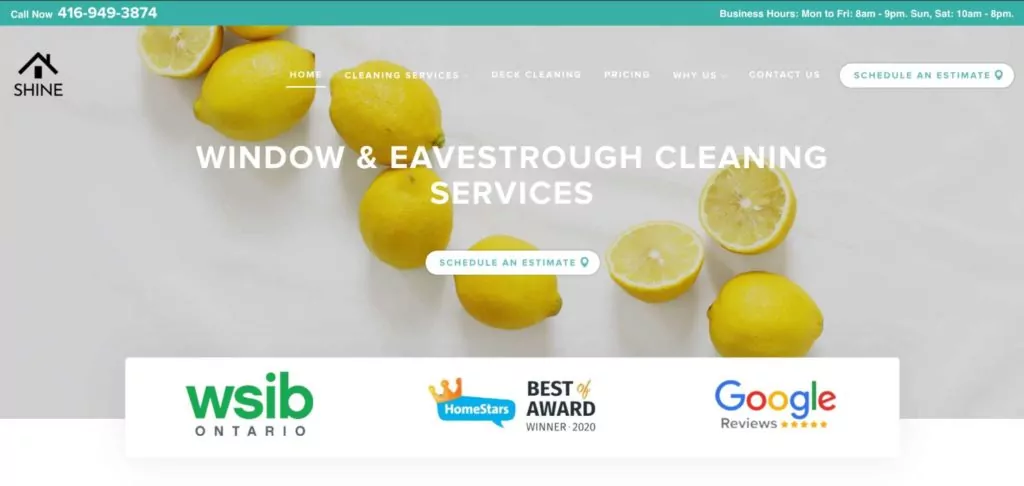 Shine Windows' Homepage