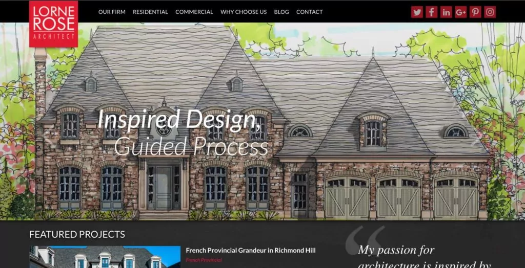 Lorne Rose Architect's Homepage