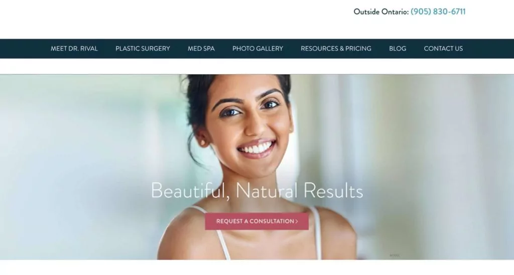 Rival Cosmetic Surgery's Homepage